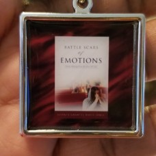 Battle Scars of Emotions Novelty Keychain (Square)